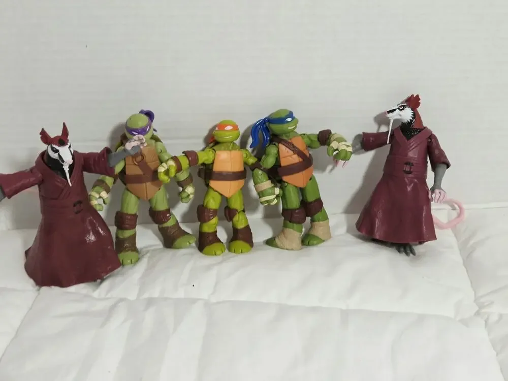 Viacom Teenage Mutant Ninja Turtles Battle Shell Lot of 5 Retired Discontinued